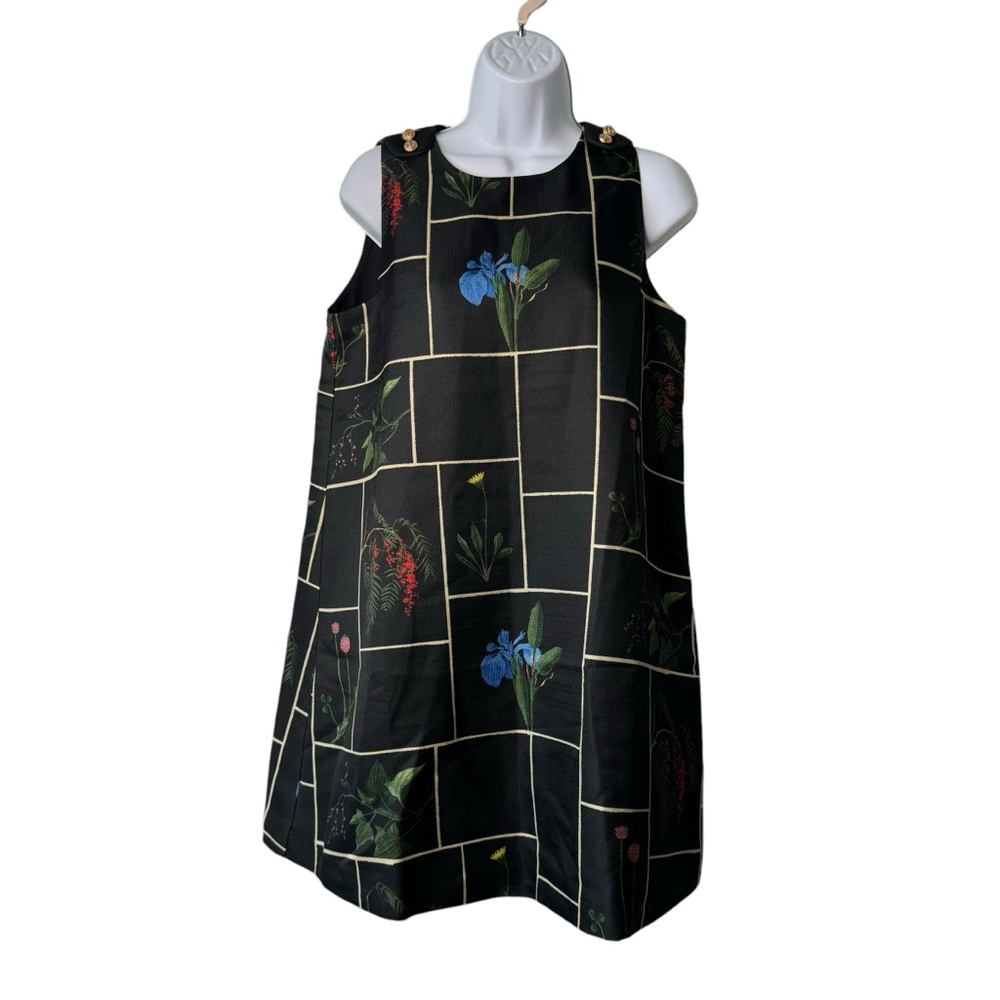 Tuckernuck NEW Black Fresher Buds Woven Grace Sleeveless Mini Dress Size S - Picture 5 of 10